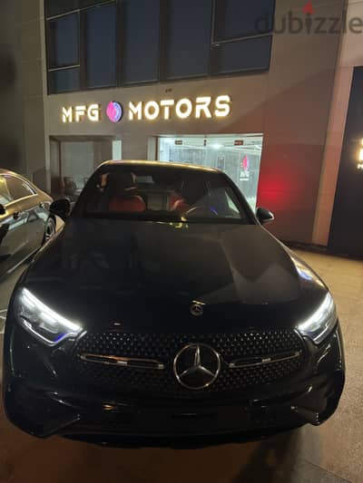 Mercedes GLC 300 Coupe 2024 Fully Loaded Black X Red Interior سيارات