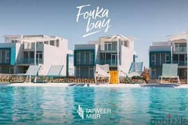 Penthouse for sale, super luxurious finishing, in the most prestigious village of the North Coast, Fouka Bay, with the lowest down payment 0