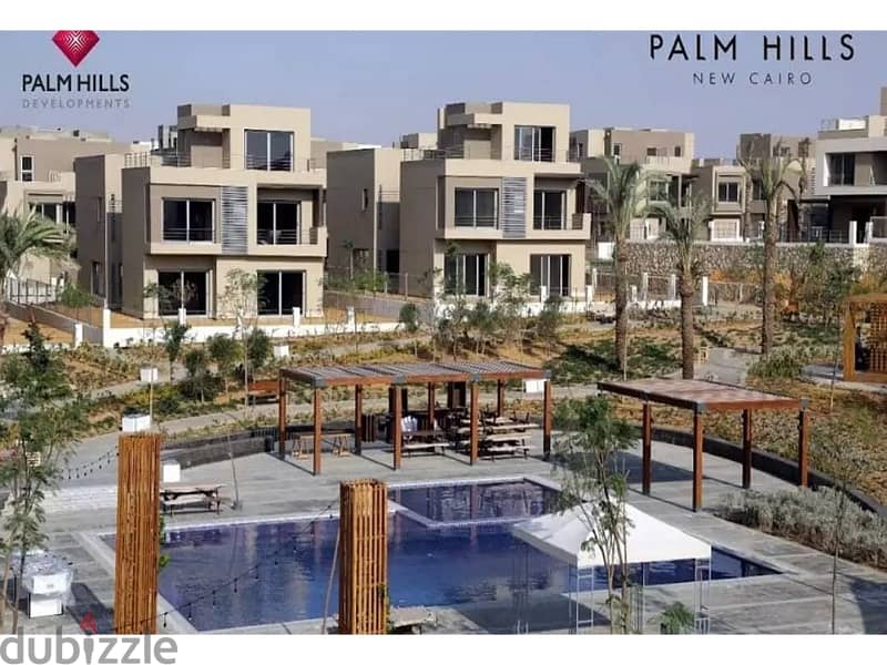 standalone for sale, 302 m,ready to move, semi-finished, 3 bedrooms in Palm Hills, New Cairo 5
