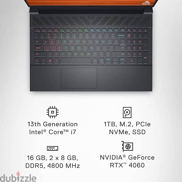 laptop Dell g15 5530 RTX 4060 8GB 11