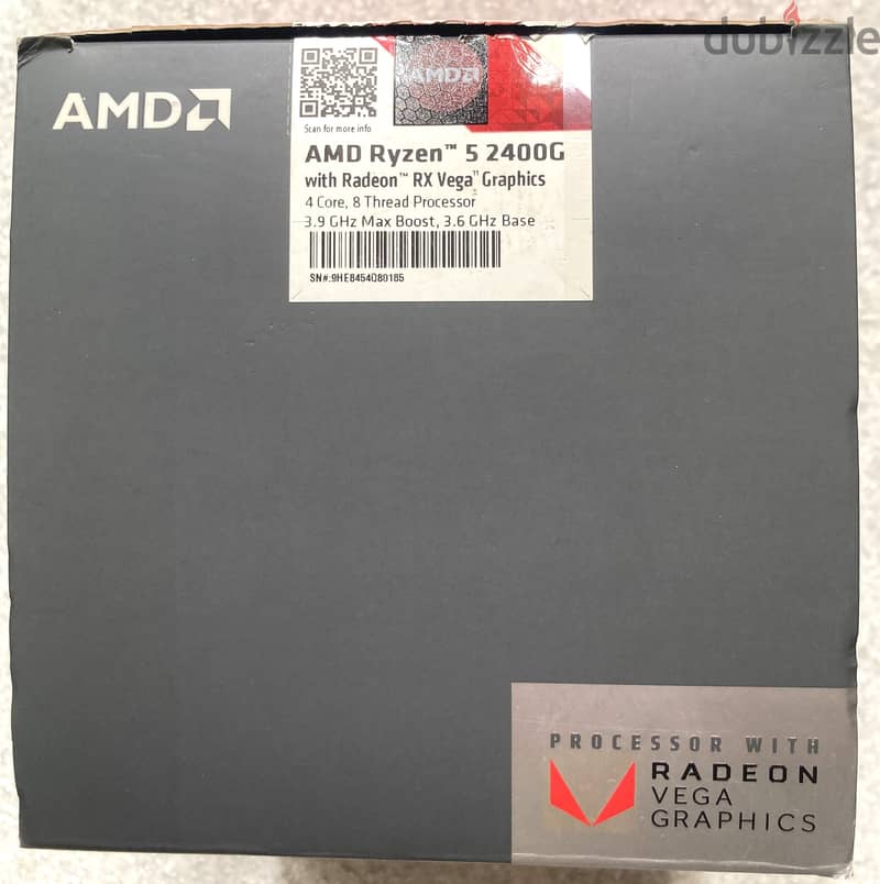 AMD Ryzen 5 2400G With Radeon RX Vega 11 Graphics 4 Cores, 8 Thread 1