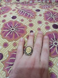 lion face ring gold 925 0