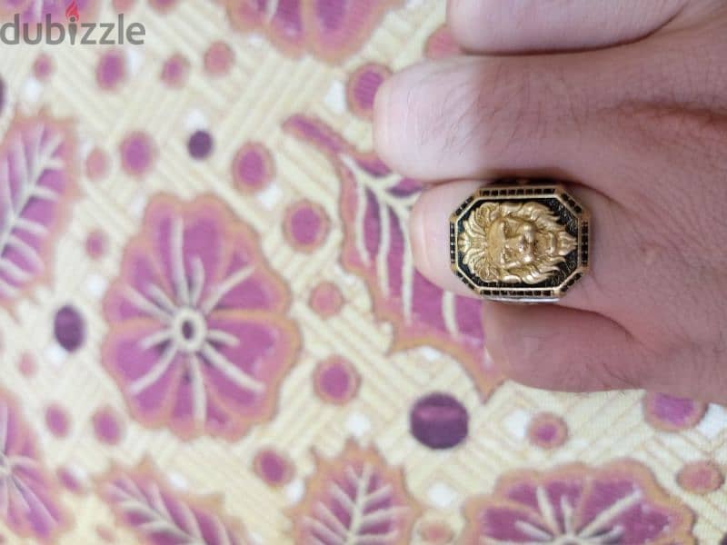 lion face ring gold 925 4