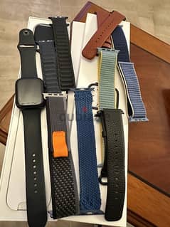 Apple Watch Series 7 - 45MM + 9 Straps + Watch Cover