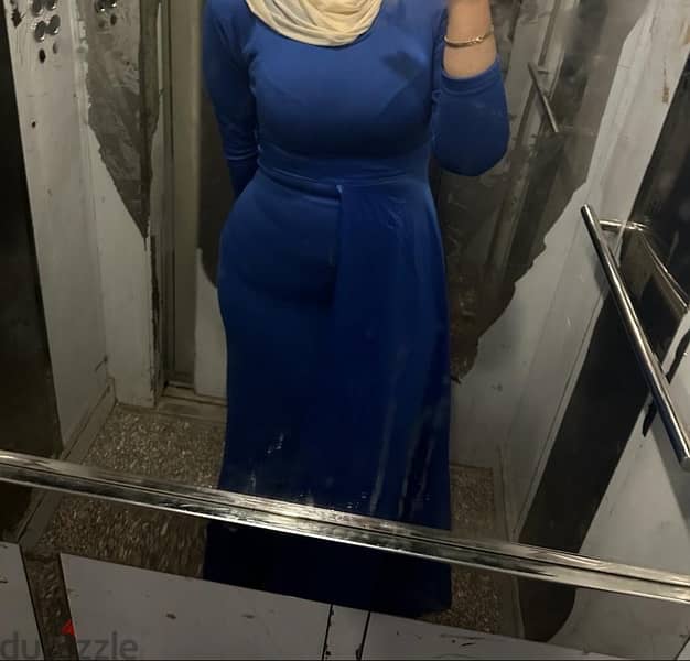 فستان ليجن ازرق ب اكستنشن 2