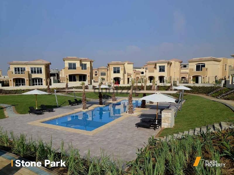 بأفضل موقع في التجمع الخامس شقه 163م للبيع في ستون بارك  Apartment for sale 163m the best location in new cairo 8