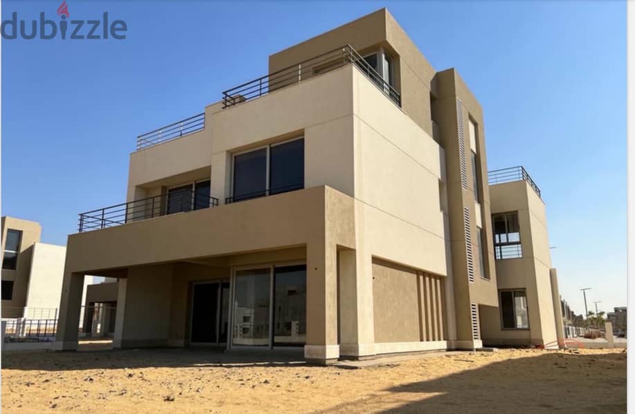 Under Market Price Stand-alone villa 385 sqm for sale at an attractive price overlooking the largest landscape in Palm Hills Compound Fifth Settlement 1