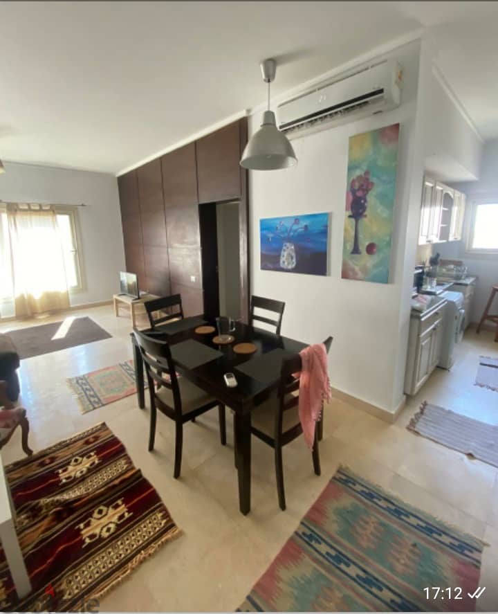 lowest price Furnished studio for rent in Compound The Village Palm Hills New Cairo 2