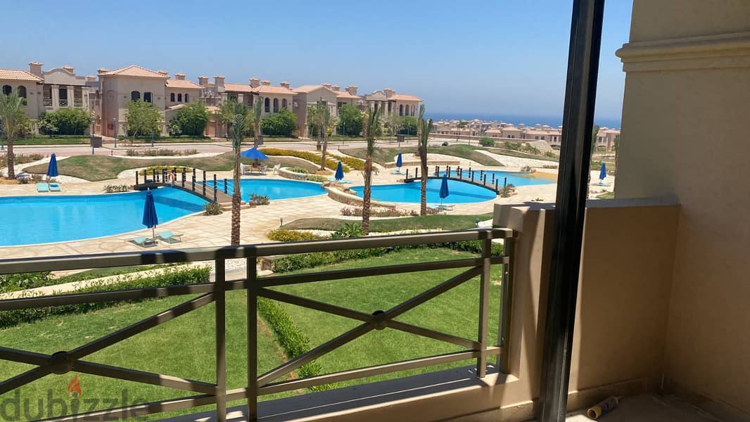 Ground chalet with a private garden, fully finished, with a down payment of 500 thousand and installments over 7 years, in La Vista Gardens, Ain Sokhn 2