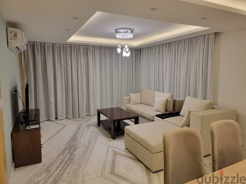 amazing furnished apartment in Azad compound . . beside the AUC شقة للايجار 140م مفروش بكمبوند ازاد بجوار الجامعة الامريكية 1