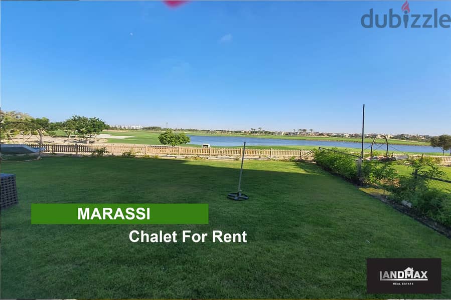 Ground Floor Chalet For Rent Fully Furnished in Blanca ,Marassi بلانكا,مراسي 0