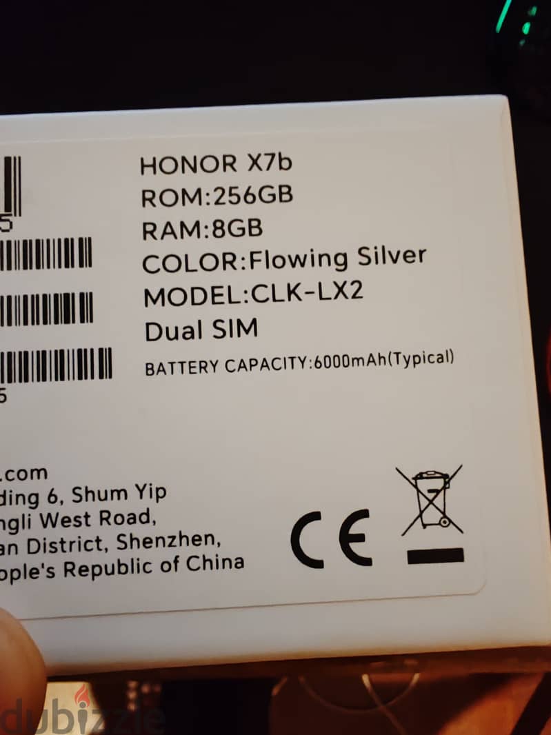 Honor X7b 1