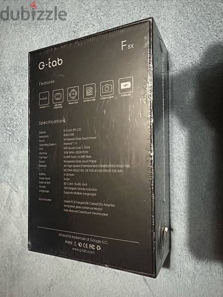 تابلت G-TAB F8X يدعم الواي فاي و4G  , جديد بكرتونة متبرشمة 3