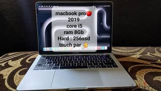 Macbook pro 2019-i5-8Gb-256ssd Touch par