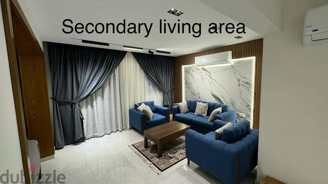 Furnished ground floor apartment for rent in degla شقه للايجار فى دجله 1