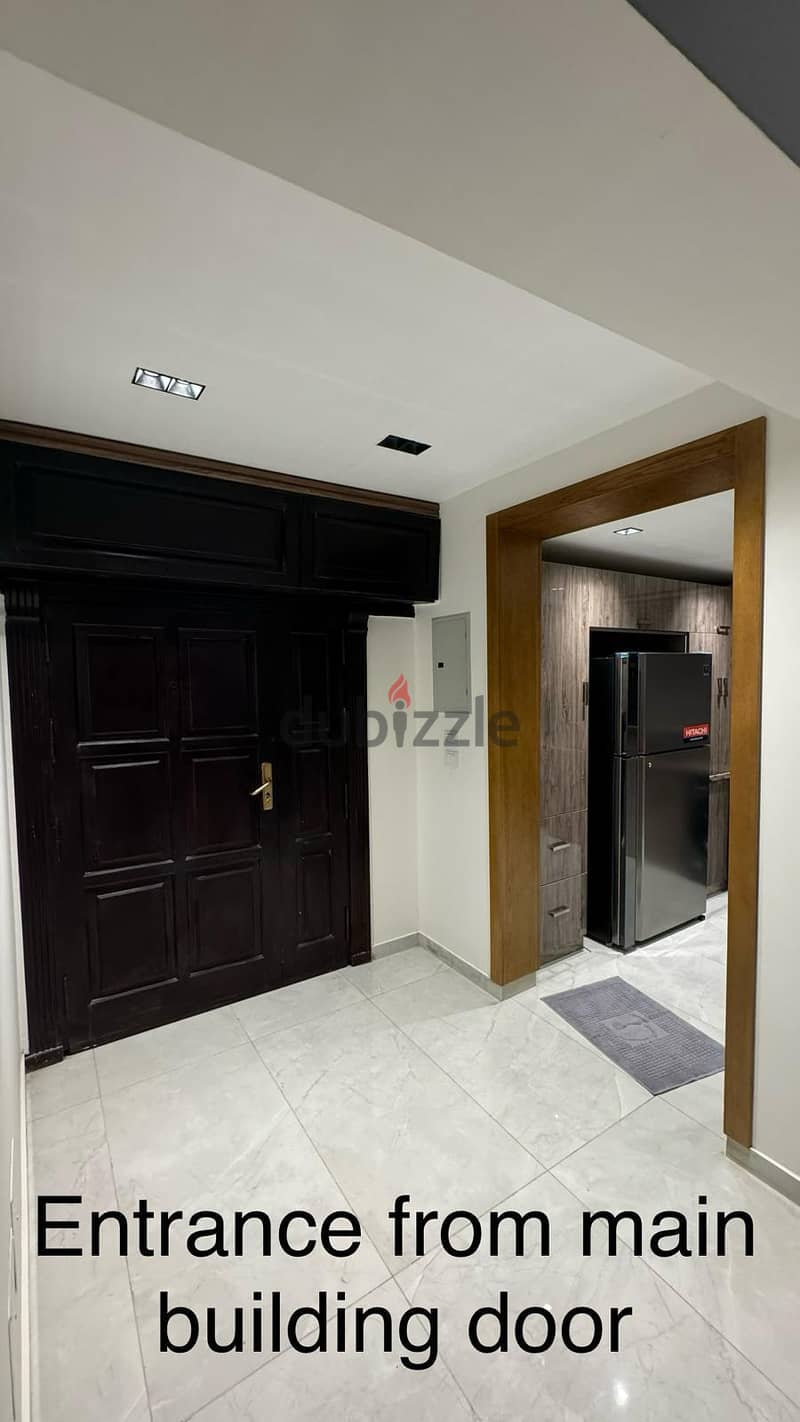 Furnished ground floor apartment for rent in degla شقه للايجار فى دجله 12
