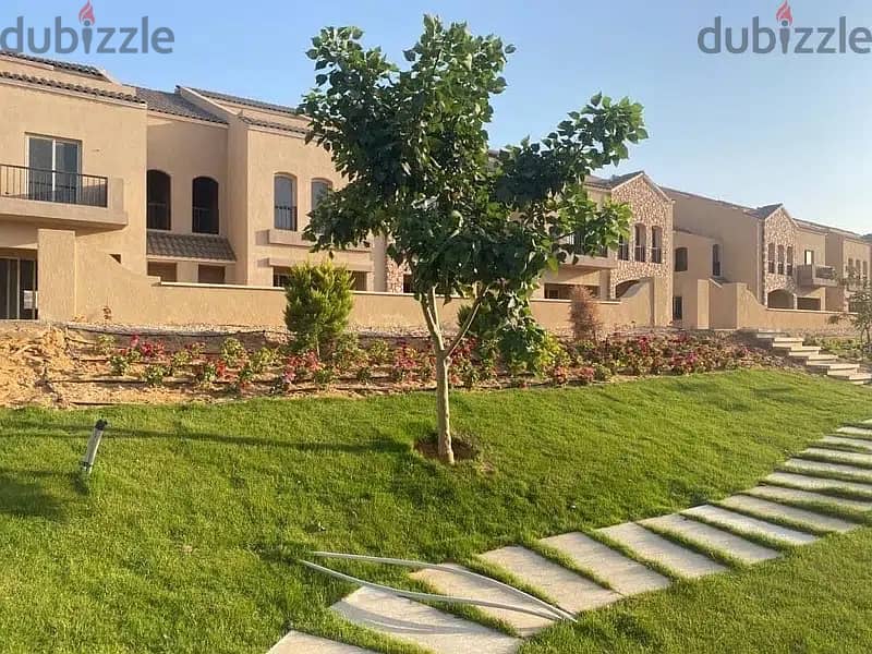 duplex garden 225 m open view delivered , green square mostakbal city 8