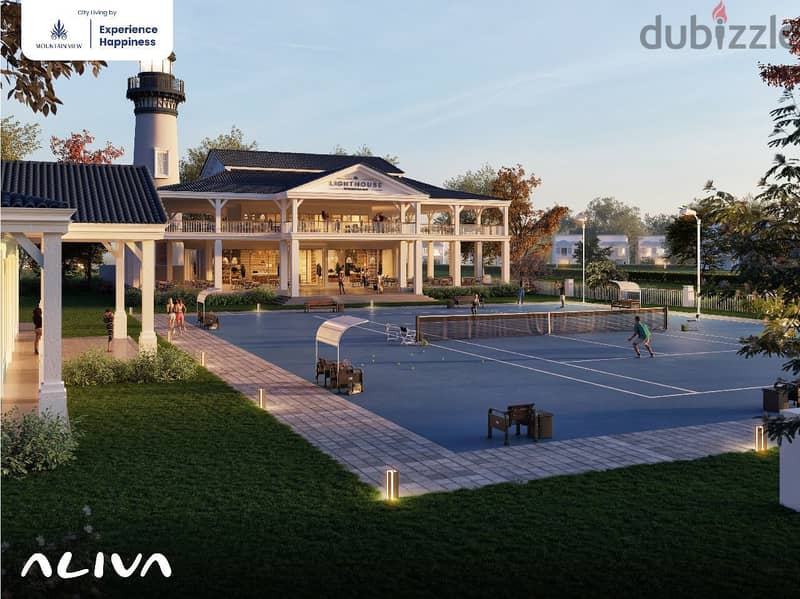 Exclusive i villa roof 205 sqm river phase semi finished in Mountain View ALIVA Compound EL Mostakbal City 4