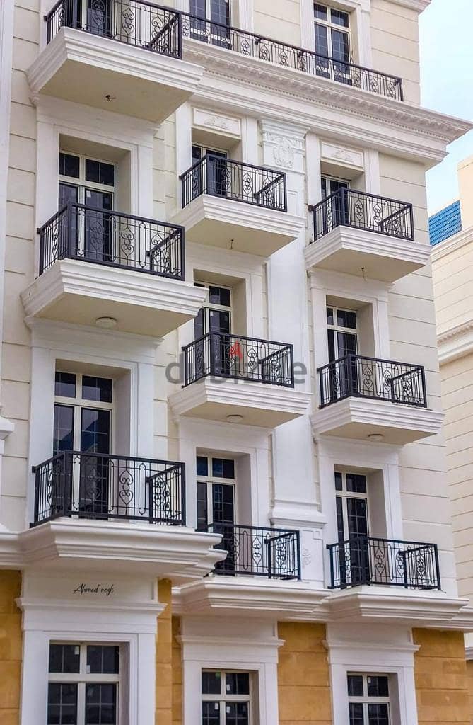 Apartment for sale in the Latin Quarter with only 15% down payment, very special view directly on the sea in the heart of New Alamein, in installments 8