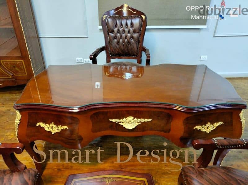 classic office furniture desk -مكتب بايوه كلاسيك فاخر 6