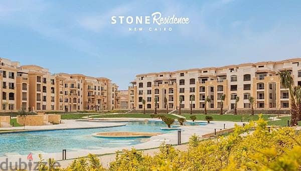 Very Special Apartment 220 sqm, semi-finished, Prime View, for sale in Stone Residence Compound, Fifth Settlement 9