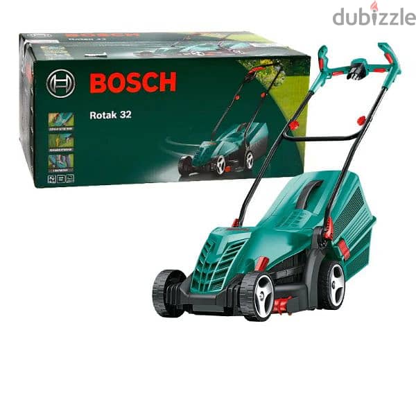 ماكينة قص العشب والنجيله كهربائية 1200وات بوش BOSCH Rotak32 0600885B00 1