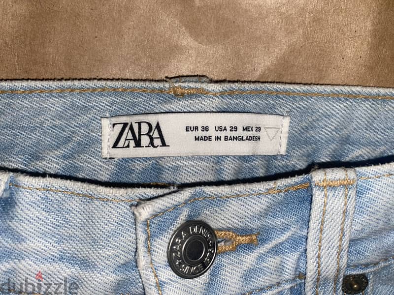 zara original men jeans with ticket size 36(XS) زارا جينز اصلى جديد 9
