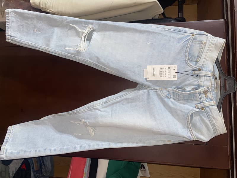 zara original men jeans with ticket size 36(XS) زارا جينز اصلى جديد 10