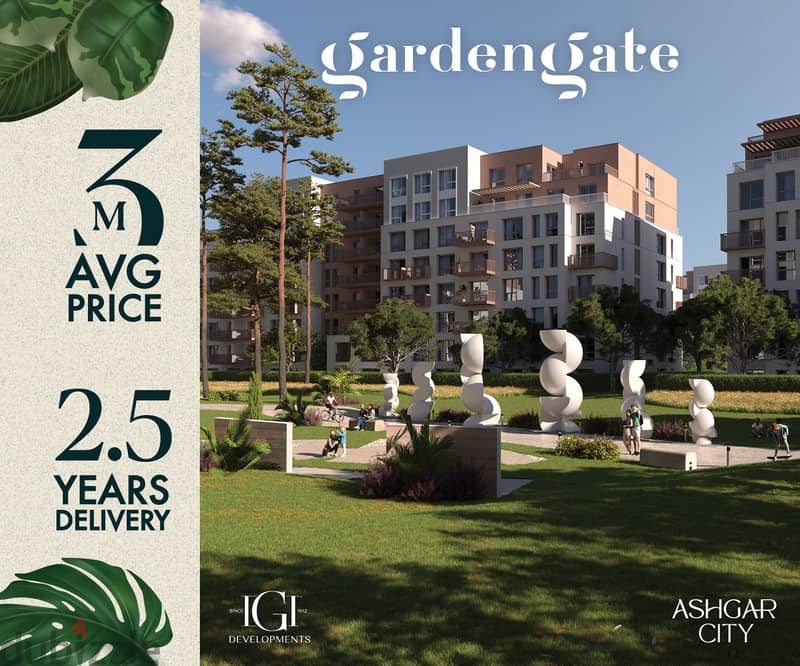 Own Apartment 149 square meters with Privet Garden 90 square meters | 4.7M | Ashgar City "Garden Garden" | 10% Down Payment Over 8 Years 1