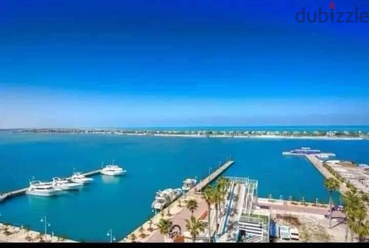 For sale apartment 184 m in Marina 8 fully finished at the highest level in front of El Alamein Towers and next to Marassi North Coast in installments 2