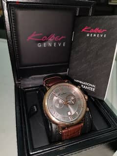 kolber watch never worn with box and guarantee متاح التوصيل لاقرب نقطة