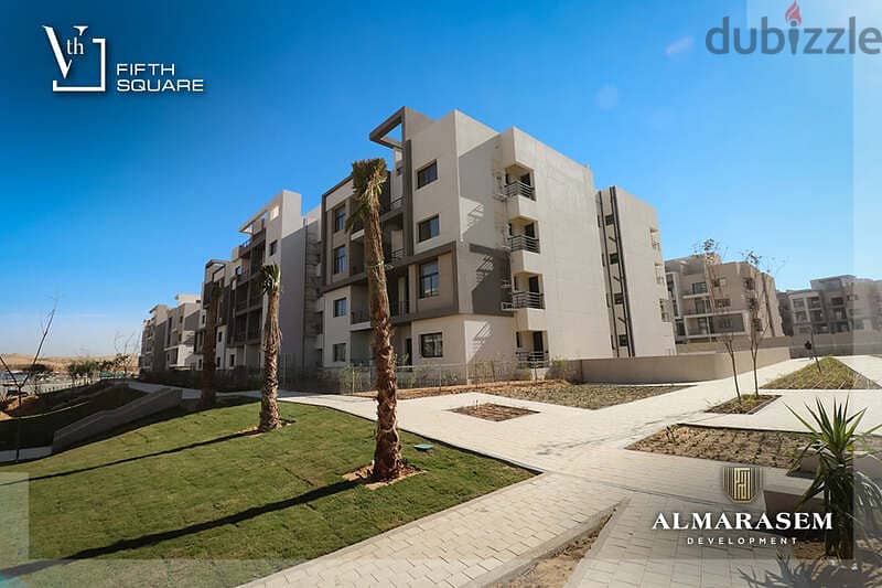 Own your immediate 3-bedrooms apartment in New Cairo in Fifth Square Compound In installments over the longest payment plan View on the landscape 12