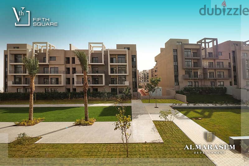 Own your immediate 3-bedrooms apartment in New Cairo in Fifth Square Compound In installments over the longest payment plan View on the landscape 13