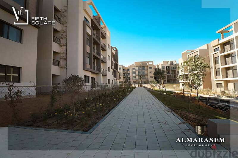 Own your immediate 3-bedrooms apartment in New Cairo in Fifth Square Compound In installments over the longest payment plan View on the landscape 16