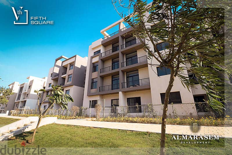 Own your immediate 3-bedrooms apartment in New Cairo in Fifth Square Compound In installments over the longest payment plan View on the landscape 15