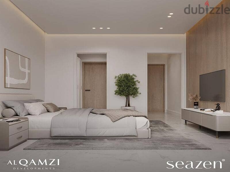 Chalet for sale in Seazen -view on the lagoon-real estate developer Al Qamzi -10%down payment- fully finished,with air conditioner 12