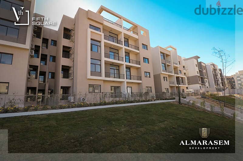 Own your immediate 3-bedrooms apartment in New Cairo in Fifth Square Compound In installments over the longest payment plan View on the landscape 7