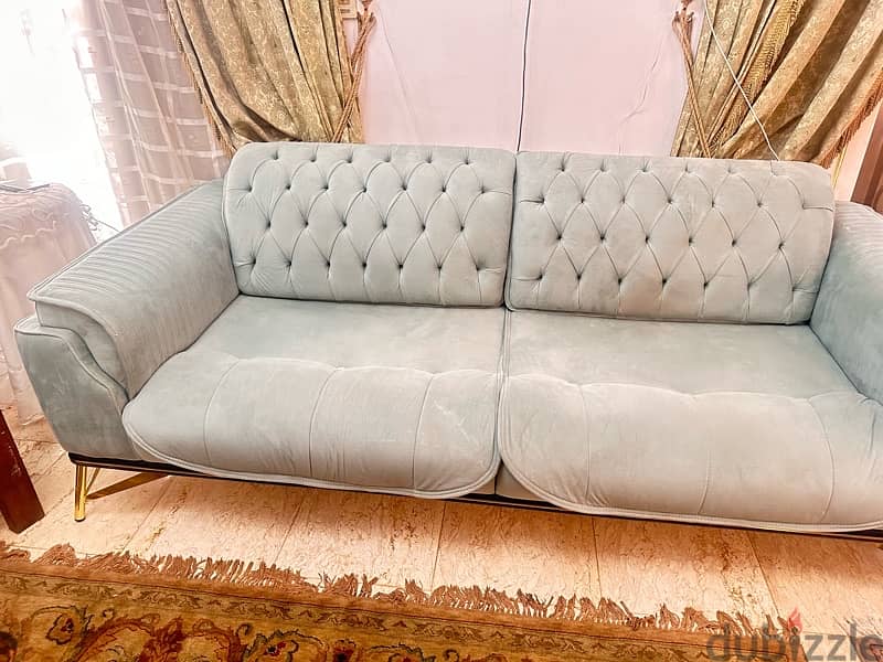للبيع طقم انتريه كامل Smart Furniture ٣قطع كنبتين بتتفح سرير وكرسي 2