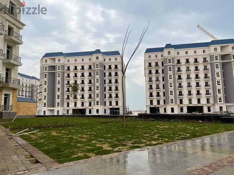 For immediate sale in the heart of New Alamein, a 120 sqm apartment, fully finished, in the Latin Quarter, Bahri Road, with the lowest down payment an 11
