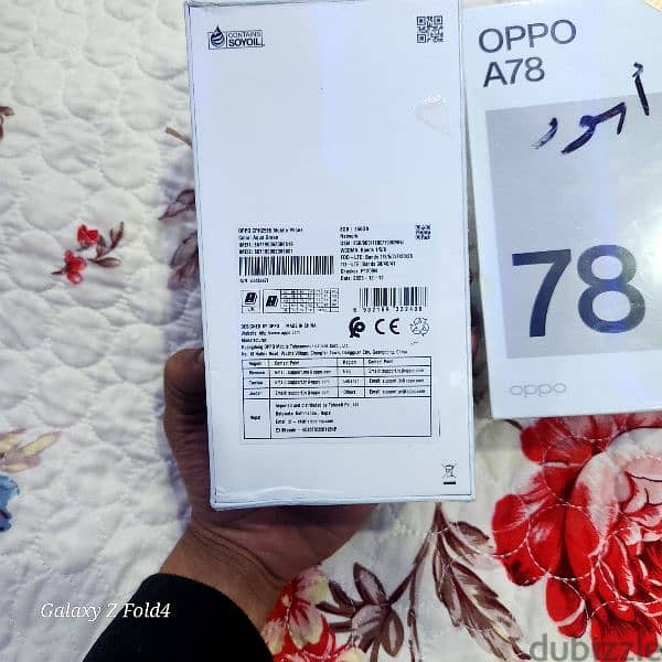 oppo A78 _256G Box اوبو اي٧٨  جهاز متبرشم 2