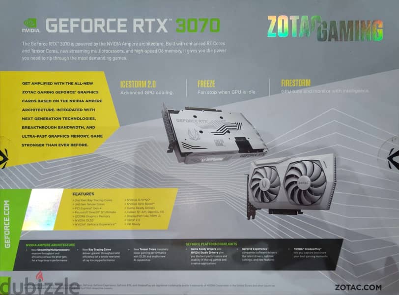 ZOTAC GAMING GeForce RTX 3070 Twin Edge OC White Edition 5