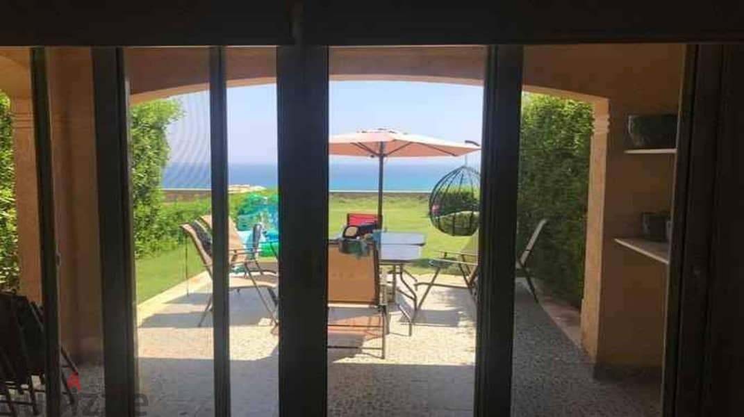 Ground chalet with garden directly on the sea for sale in Telal Sokhna Resort, next to Porto and La Vista 6 0