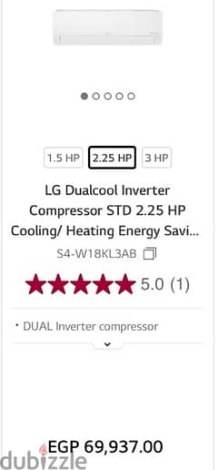2.25hp Brand New AC HOT/Cold cheaper than LG Store from LG Store 0