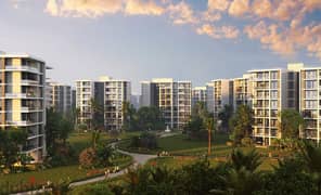 Apartment in Noor City, 119 square meters, wide garden view, installment plan, 0