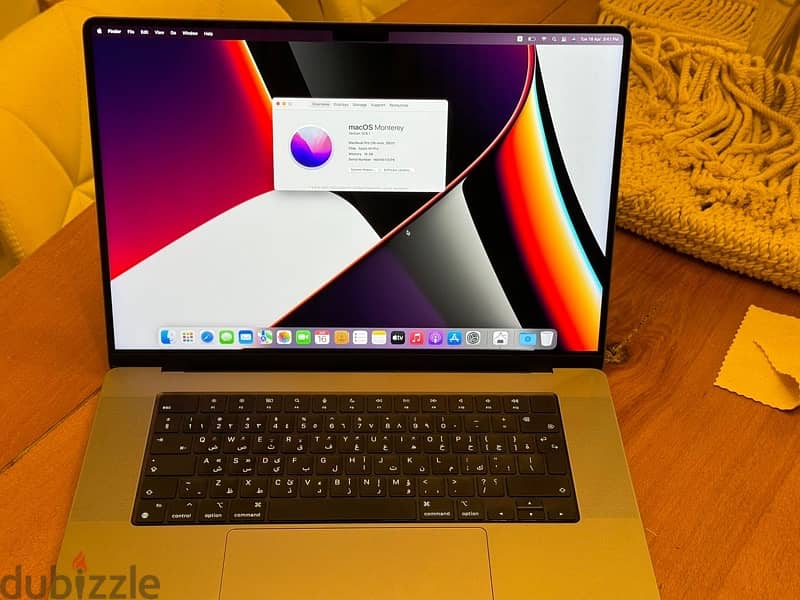 MacBook Pro M1 Pro 16 inch 1TB Arabic Keyboard 14