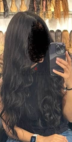 NEW Long black wig by Eman Youssry