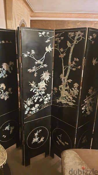 Paravan vintage Chinese 6 panels 0