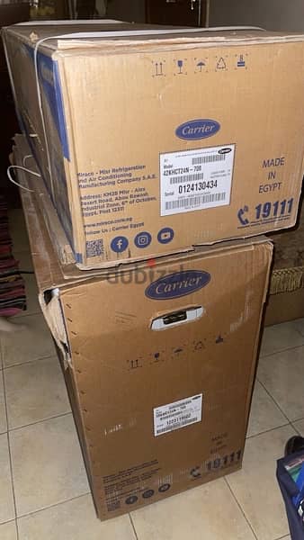 Carrier air conditioner  3 hp, New 1