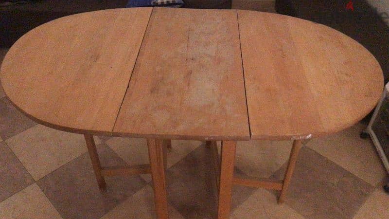 طاولة سفرة خشب بدون كراسي 1