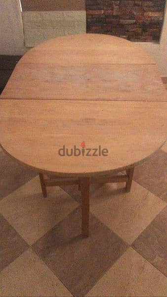 طاولة سفرة خشب بدون كراسي 2